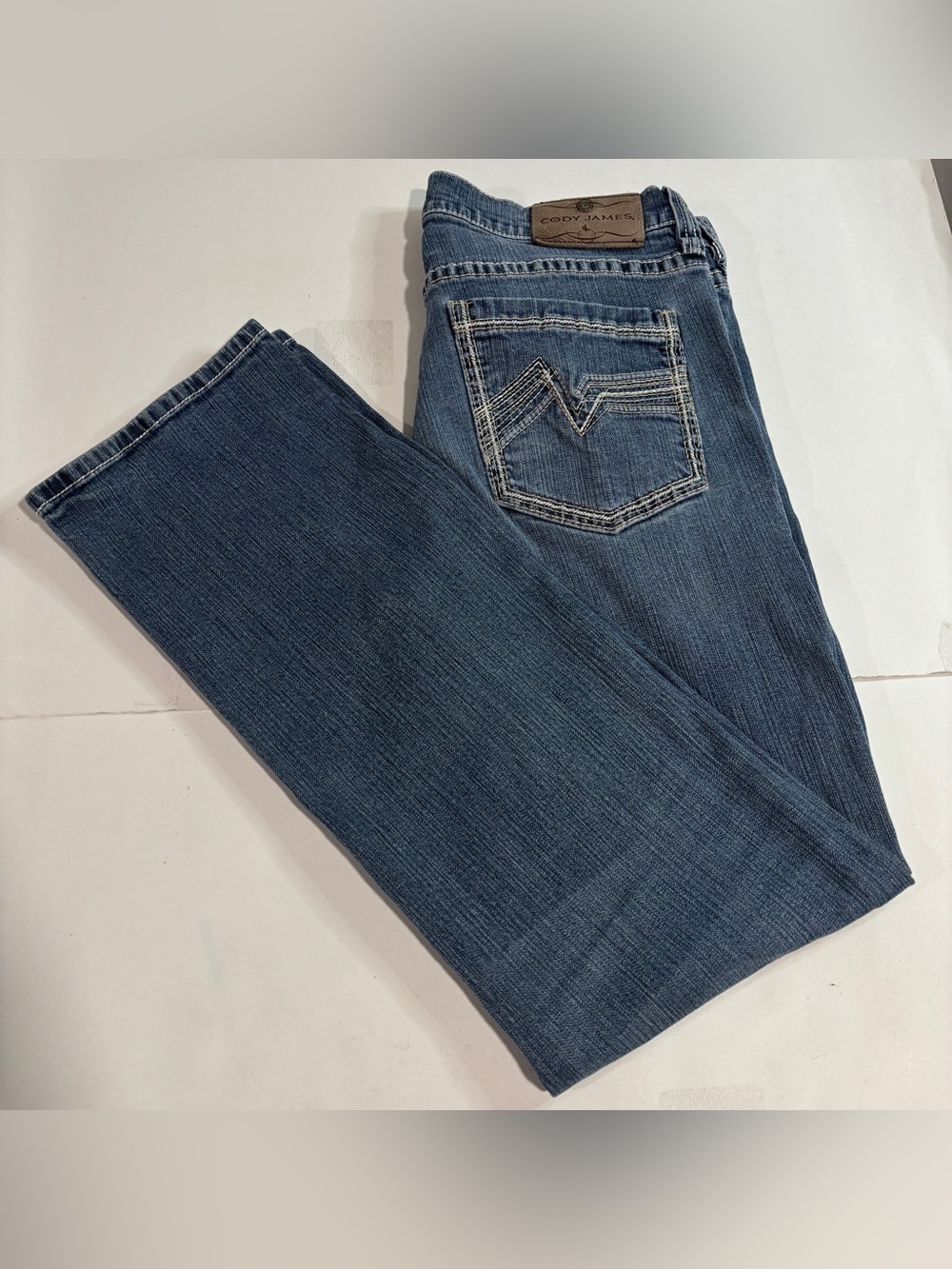 Cody James Jeans Mens 33x32 Blue Bootcut Stretch Western Denim Medium Wash